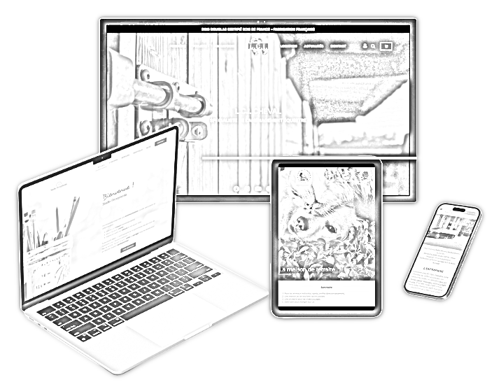 image montrant des sites internet sur différents supports